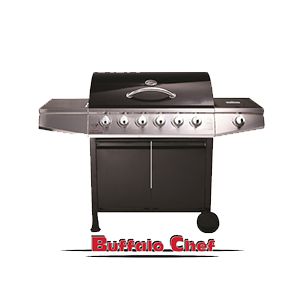 גריל גז 6 מבערים בעוצמה 70,000BTU Buffalo chef