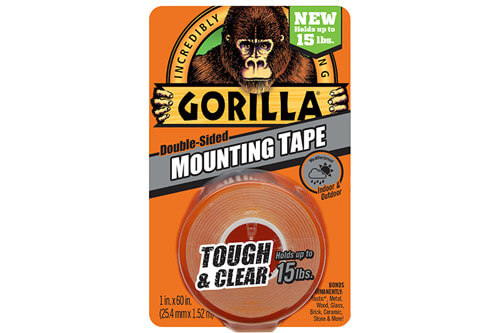 דבק דו צדדי חזק- שקוף Gorilla Tough & Clear